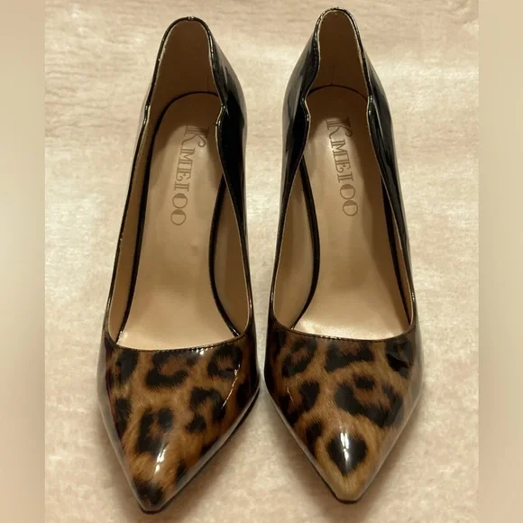 KMEIOO cheetah heels. - Picture 1 of 7